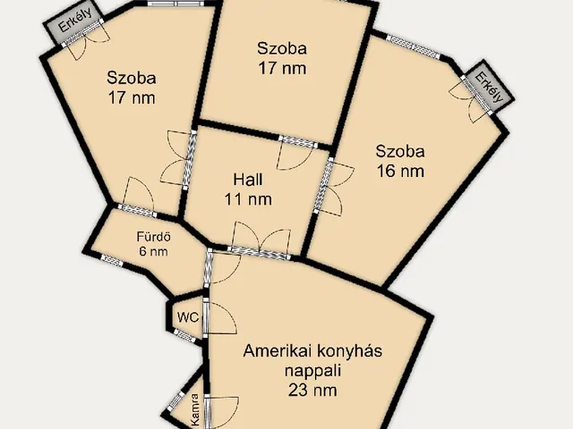 Eladó lakás Budapest VIII. kerület, Magdolnanegyed 95 nm