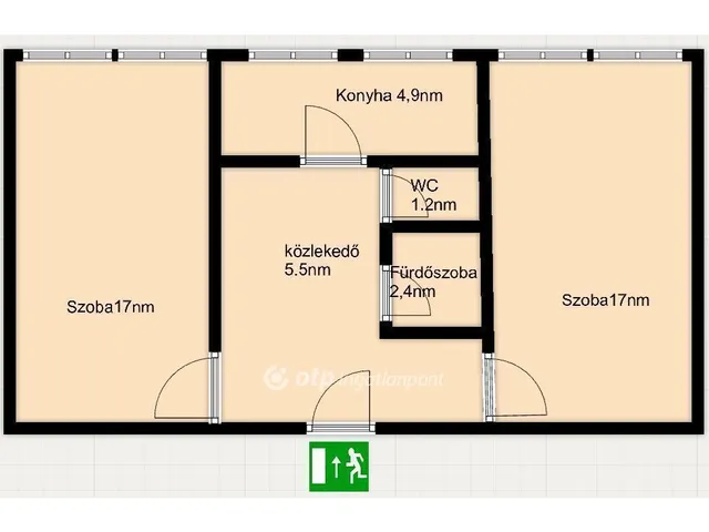 Eladó lakás Budapest III. kerület, Békásmegyer 48 nm