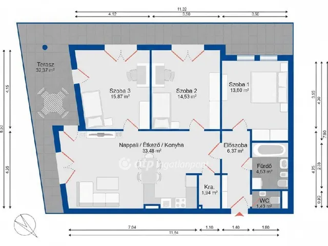 Eladó lakás Budapest XVIII. kerület 108 nm