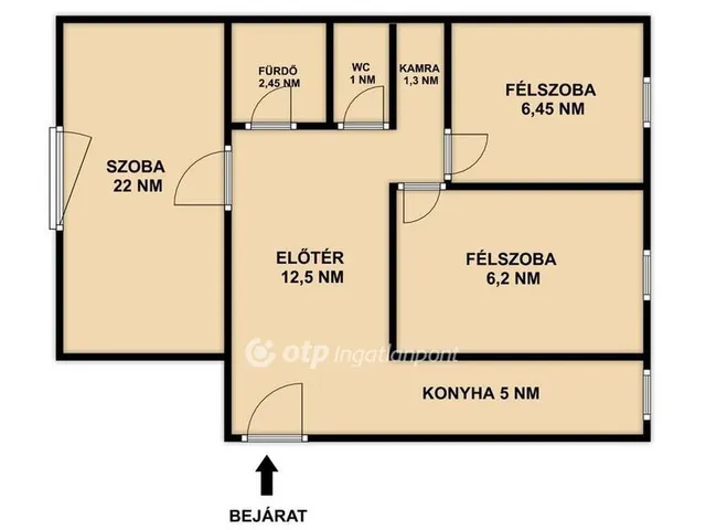 Eladó lakás Budapest III. kerület, Békásmegyer 57 nm