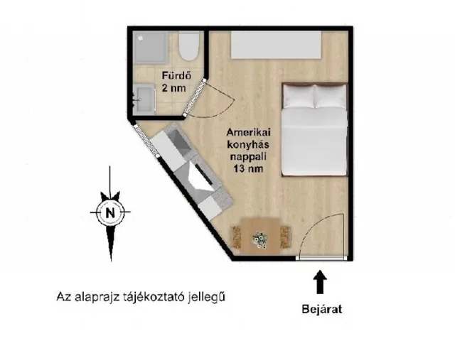 Eladó lakás Budapest VIII. kerület, Józsefváros 15 nm