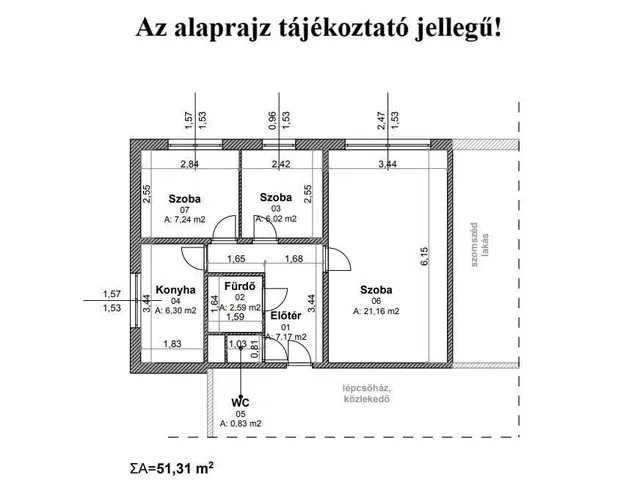Eladó lakás Budapest XI. kerület, Kelenföld 51 nm