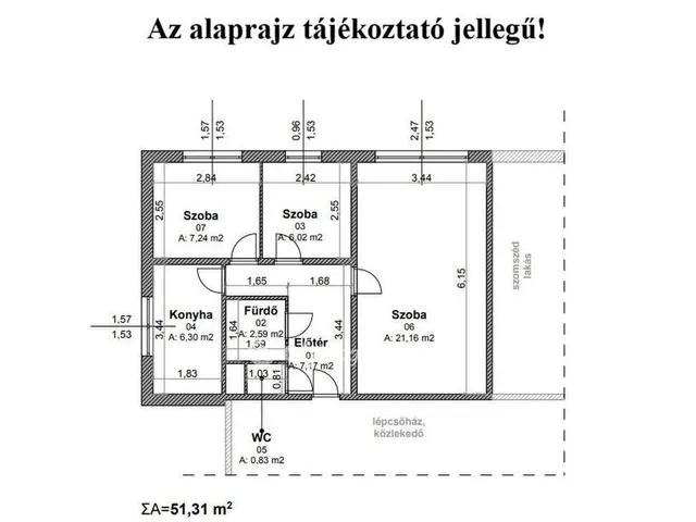Eladó lakás Budapest XI. kerület, Kelenföld 51 nm