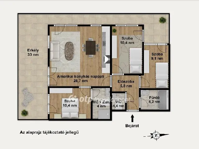 Eladó lakás Budapest XIII. kerület, Angyalföld 74 nm