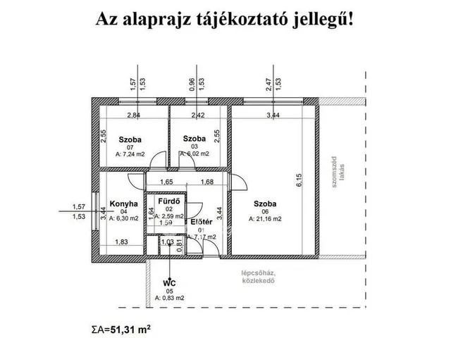 Eladó lakás Budapest XI. kerület, Kelenföld 51 nm