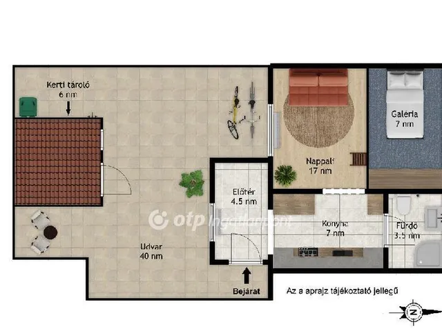 Eladó lakás Budapest XXI. kerület 32 nm