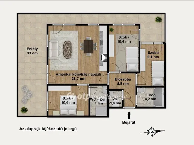 Eladó lakás Budapest XIII. kerület, Angyalföld 74 nm