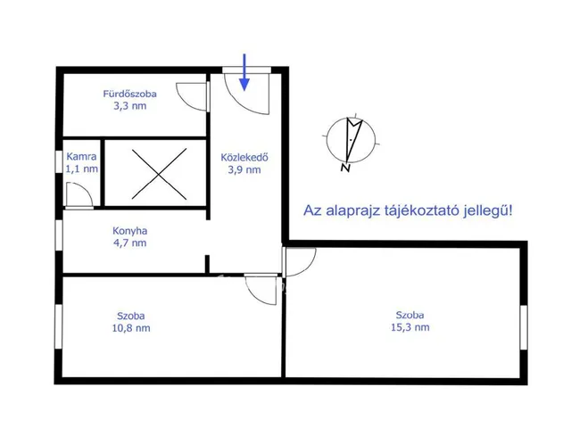 Eladó lakás Budapest X. kerület, Kőbánya 39 nm