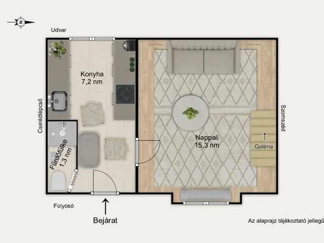 Eladó lakás Budapest VII. kerület 23 nm