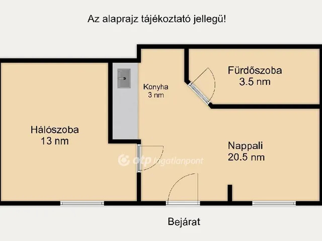 Eladó lakás Budapest VII. kerület, Belső-Erzsébetváros 36 nm