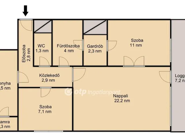Eladó lakás Budapest VIII. kerület 63 nm