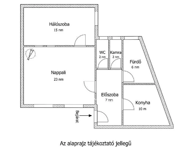 Eladó lakás Budapest II. kerület 65 nm