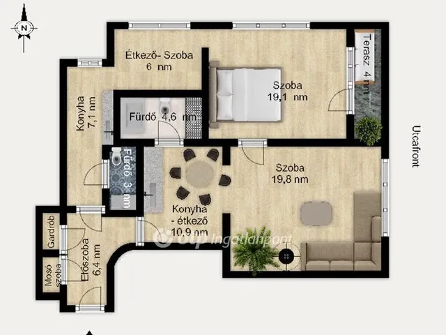 Eladó lakás Budapest I. kerület 79 nm