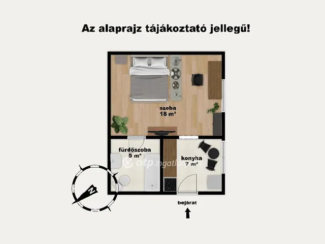 Eladó lakás Budapest VIII. kerület, Józsefváros 30 nm