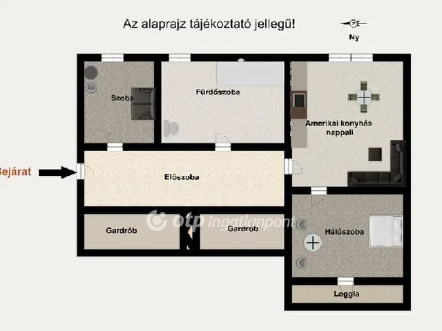 Eladó lakás Budapest IX. kerület, József Attila lakótelep 55 nm