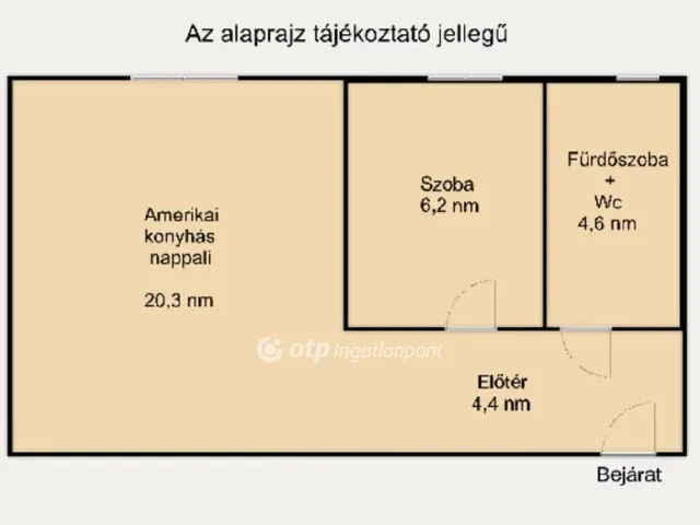 Eladó lakás Budapest XIII. kerület, Újlipótváros 35 nm
