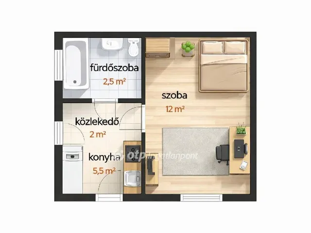 Eladó lakás Budapest XX. kerület, Pacsirtatelep 22 nm