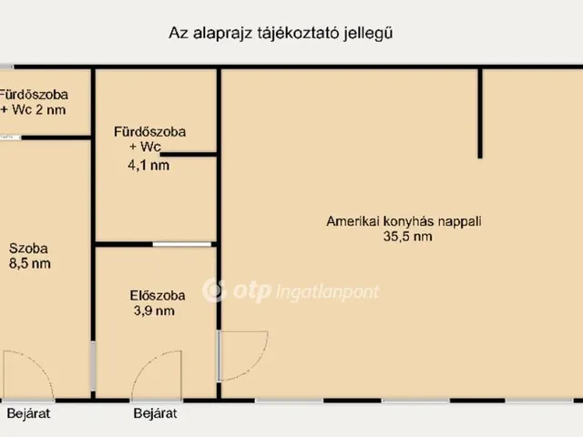 Eladó lakás Budapest VIII. kerület 54 nm