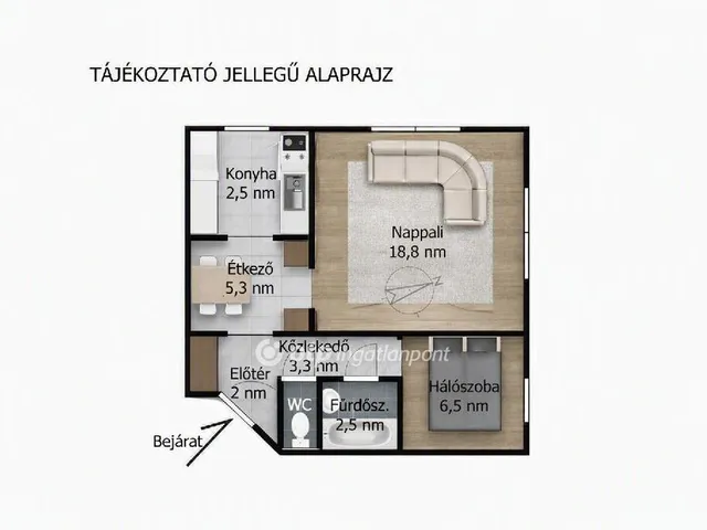 Eladó lakás Budapest XVIII. kerület, Gloriett-telep 45 nm