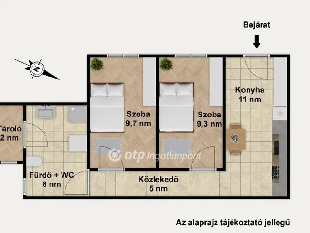 Eladó lakás Budapest VI. kerület 45 nm