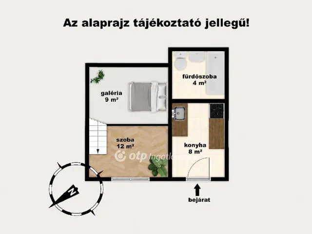 Eladó lakás Budapest VIII. kerület 24 nm