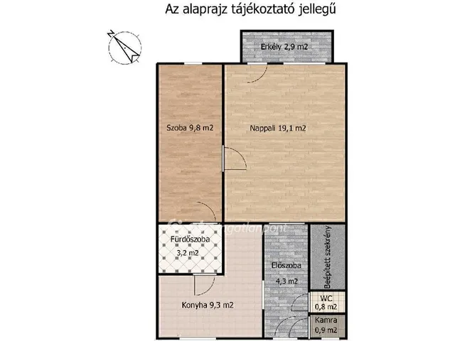 Eladó lakás Budapest XXI. kerület, Csillagtelep 48 nm