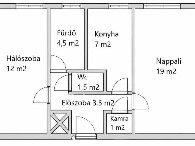 Eladó lakás Budapest X. kerület, Óhegy 48 nm