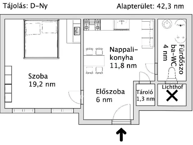 Eladó lakás Budapest VII. kerület 39 nm