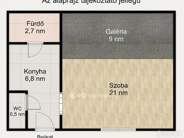 Eladó lakás Budapest VIII. kerület 31 nm