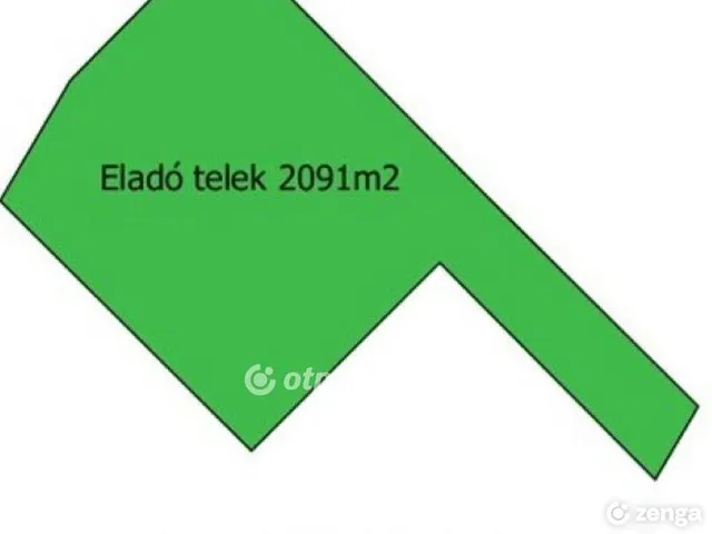 Eladó telek Dömsöd 2091 nm