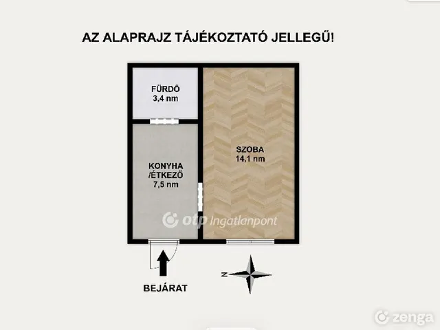 Eladó lakás Budapest XIII. kerület, Angyalföld 25 nm
