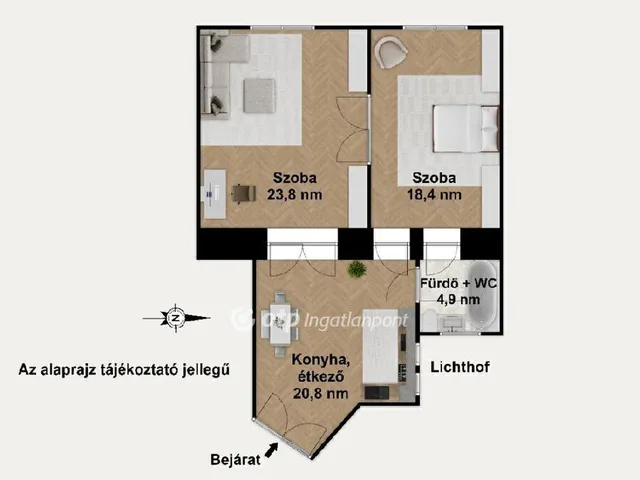 Eladó lakás Budapest VIII. kerület 75 nm