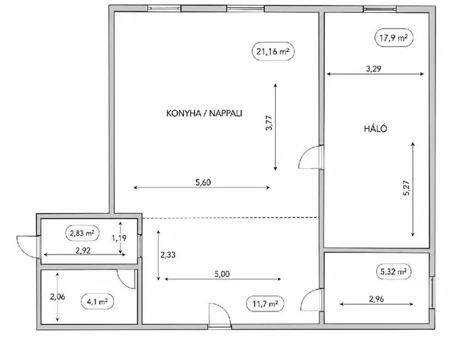 Eladó lakás Budapest VI. kerület, Nagykörúton kívüli terület 67 nm