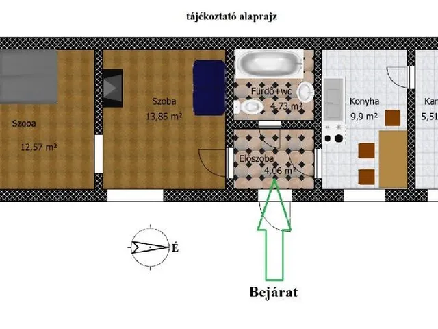 Eladó ház Budapest III. kerület 51 nm
