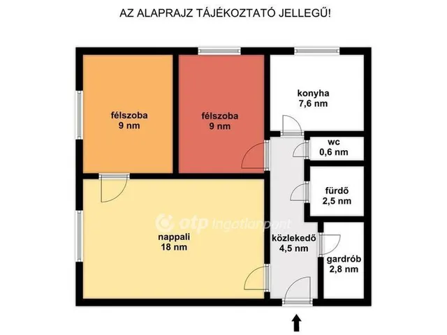 Eladó lakás Budapest XV. kerület, Újpalota 53 nm