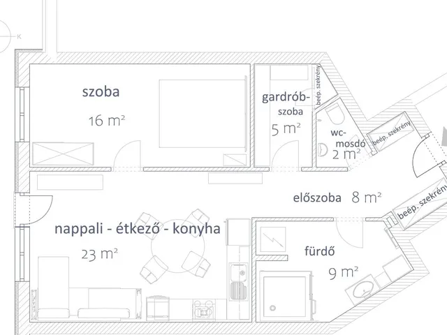 Kiadó lakás Budapest XII. kerület, Németvölgy 65 nm