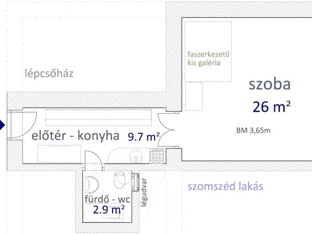 Eladó lakás Budapest I. kerület, Krisztinaváros I. ker. 38 nm