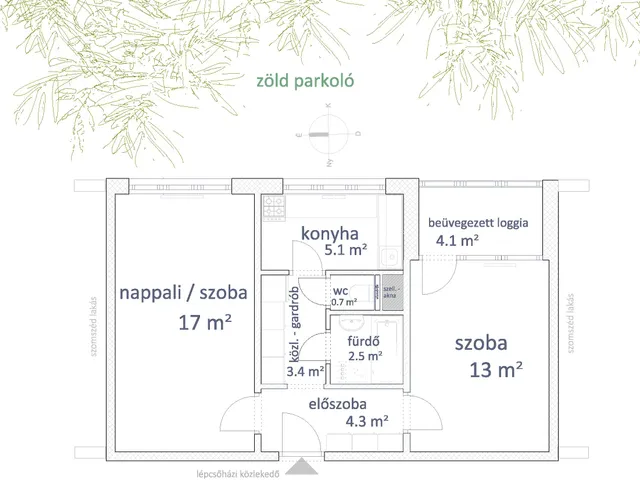 Eladó lakás Budapest III. kerület, Óbuda 50 nm