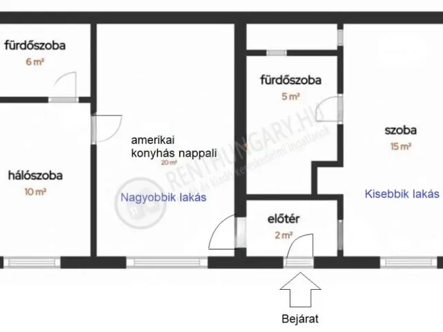 Kiadó lakás Budapest V. kerület, Balassi Bálint utca 20 nm