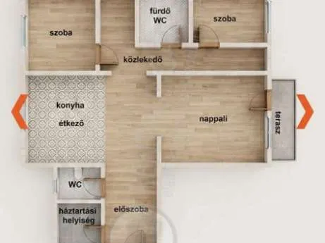 Eladó lakás Budapest VIII. kerület, Teleki László tér 74 nm