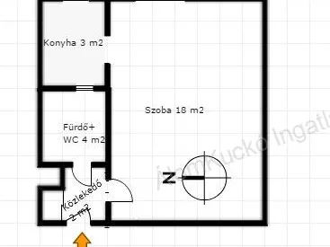 Kiadó lakás Kaposvár, Belváros, Szántó utca 27 nm
