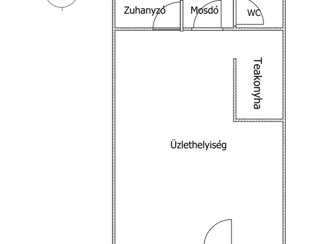 Eladó kereskedelmi és ipari ingatlan Nyíregyháza, Belváros 42 nm