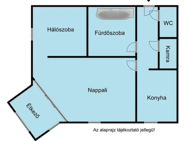 Kiadó lakás Nyíregyháza, Belváros 43 nm