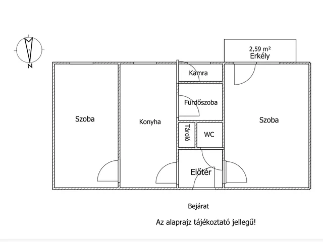 Eladó lakás Nyíregyháza, Hímes 54 nm
