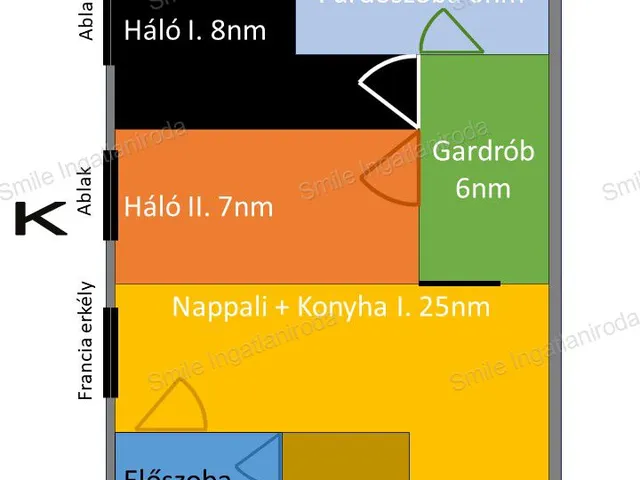 Kiadó lakás Nyíregyháza, Belváros 55 nm