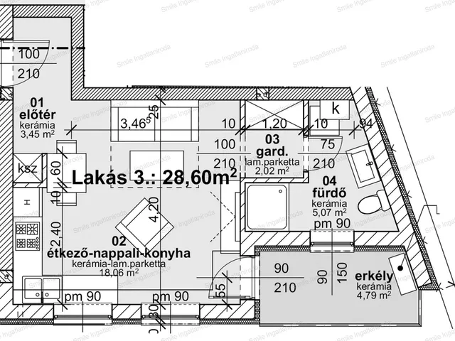Eladó lakás Nyíregyháza, Belváros 31 nm