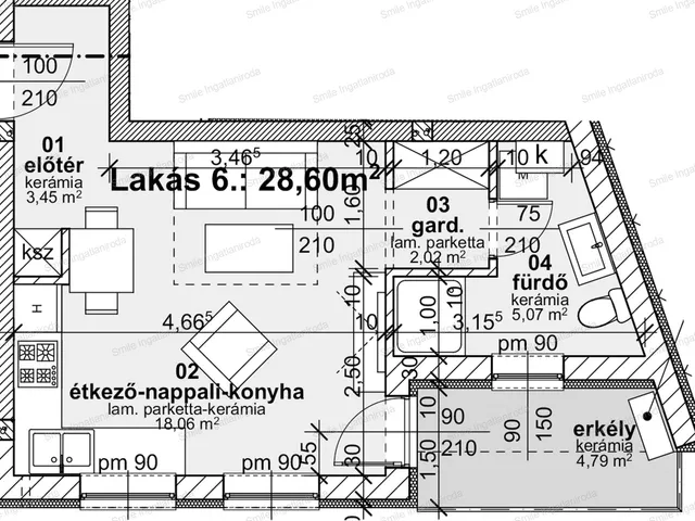 Eladó lakás Nyíregyháza, Belváros 31 nm