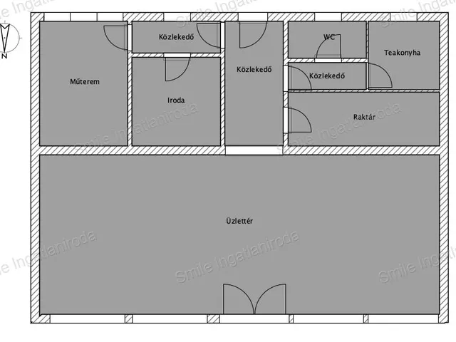 Eladó kereskedelmi és ipari ingatlan Nyíregyháza, Belváros 143 nm