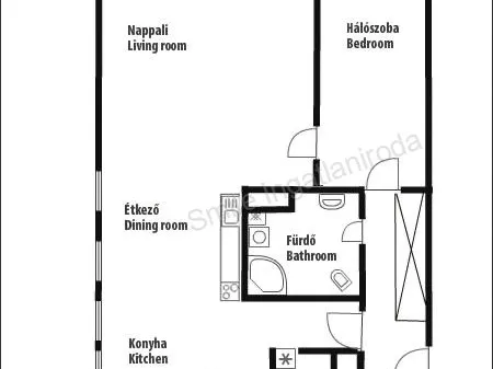 Eladó lakás Budapest II. kerület 45 nm