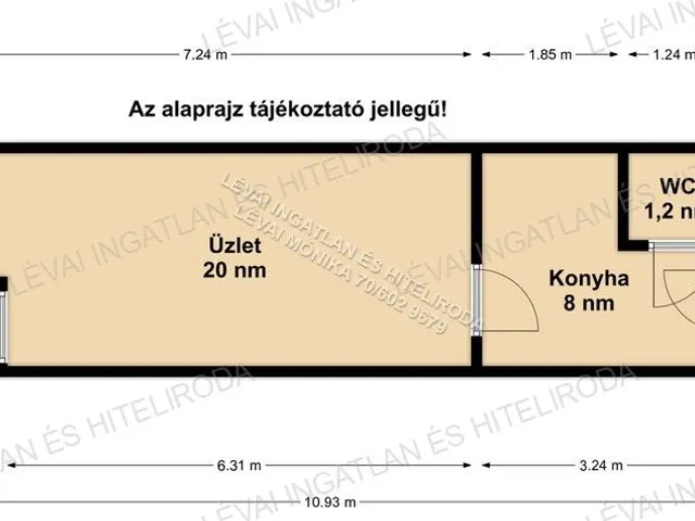 Kiadó kereskedelmi és ipari ingatlan Békéscsaba, Belváros 30 nm